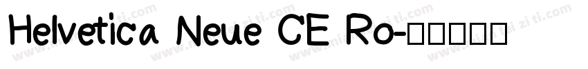 Helvetica Neue CE Ro字体转换
